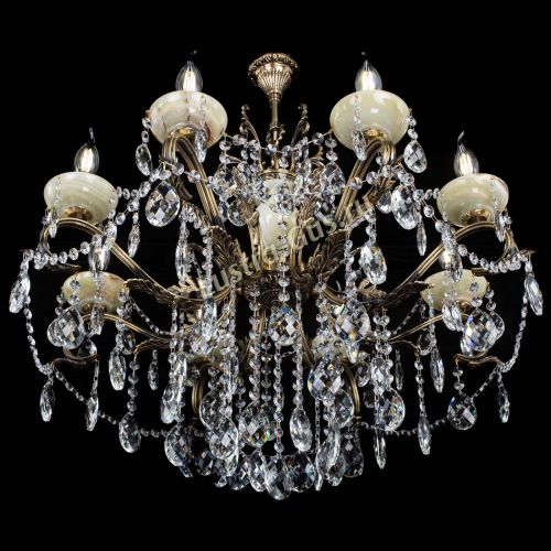 Люстра бронзовая Алфея Оникс №8 баден в Ижевске Гусь Хрустальный