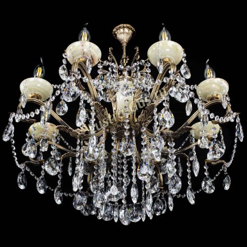 Люстра бронзовая Алфея Оникс №8 звездочка в Ижевске Гусь Хрустальный