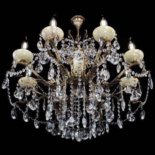 Люстра бронзовая Алфея Оникс №8 звездочка в Ижевске Гусь Хрустальный