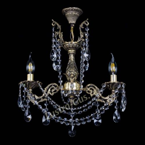 Бронзовая люстра Ариадна №2 Лучик в Ижевске Гусь Хрустальный