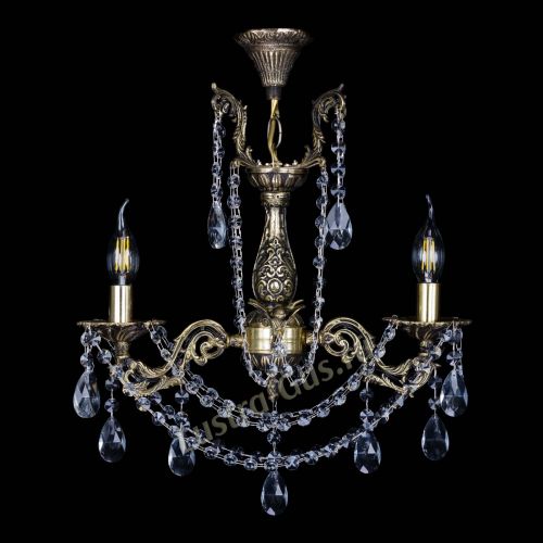 Бронзовая люстра Ариадна №2 Журавлик в Ижевске Гусь Хрустальный