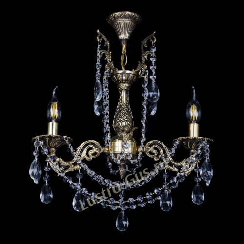 Бронзовая люстра Ариадна №2 Журавлик в Ижевске Гусь Хрустальный