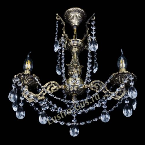 Бронзовая люстра Ариадна №2 Журавлик в Ижевске Гусь Хрустальный