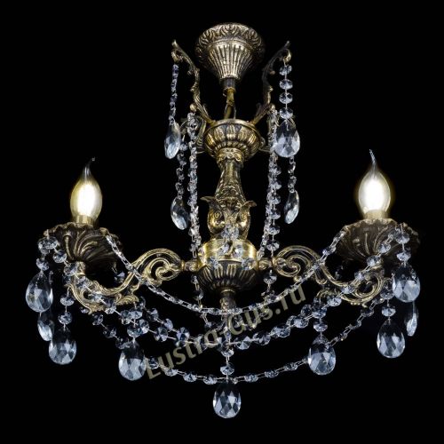 Бронзовая люстра Ариадна №2 Журавлик в Ижевске Гусь Хрустальный