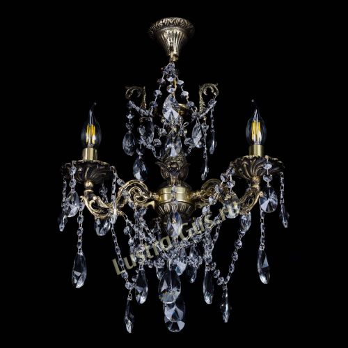 Бронзовая люстра Ариадна №3 Лучик в Ижевске Гусь Хрустальный