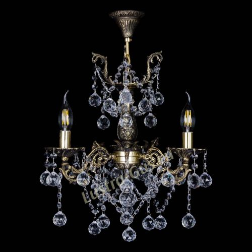 Бронзовая люстра Ариадна №3 Шар в Ижевске Гусь Хрустальный