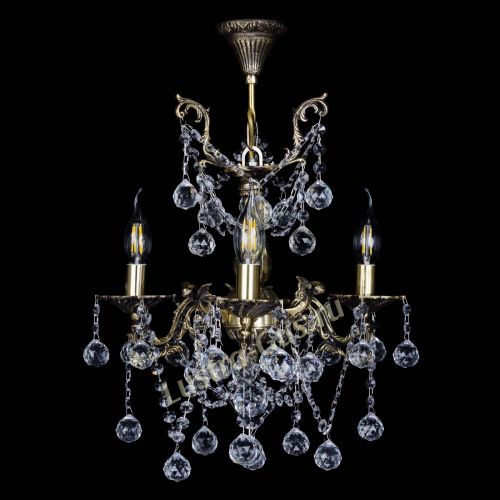 Бронзовая люстра Ариадна №3 Шар в Ижевске Гусь Хрустальный