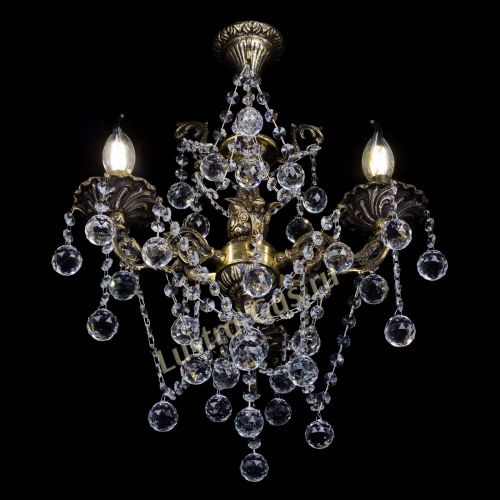 Бронзовая люстра Ариадна №3 Шар в Ижевске Гусь Хрустальный