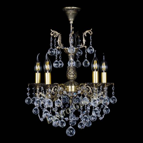 Бронзовая люстра Ариадна №5 Шар в Ижевске Гусь Хрустальный