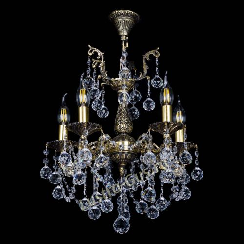 Бронзовая люстра Ариадна №5 Шар в Ижевске Гусь Хрустальный