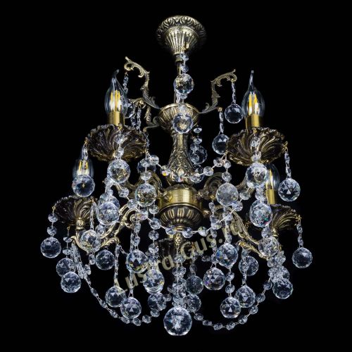 Бронзовая люстра Ариадна №5 Шар в Ижевске Гусь Хрустальный