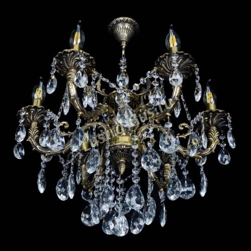 Бронзовая люстра Артемида №6 журавлик в Ижевске Гусь Хрустальный