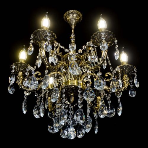 Бронзовая люстра Артемида №6 журавлик в Ижевске Гусь Хрустальный