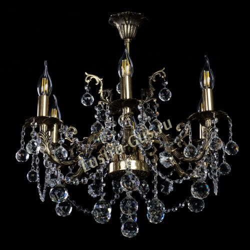 Бронзовая люстра Артемида шар в Ижевске Гусь Хрустальный