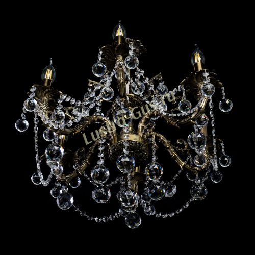 Бронзовая люстра Артемида шар в Ижевске Гусь Хрустальный