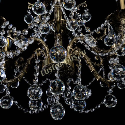 Бронзовая люстра Артемида шар в Ижевске Гусь Хрустальный