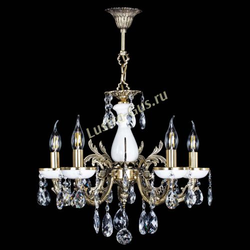 Люстра бронзовая Атланта из мрамора Баден №5/1 в Ижевске Гусь Хрустальный