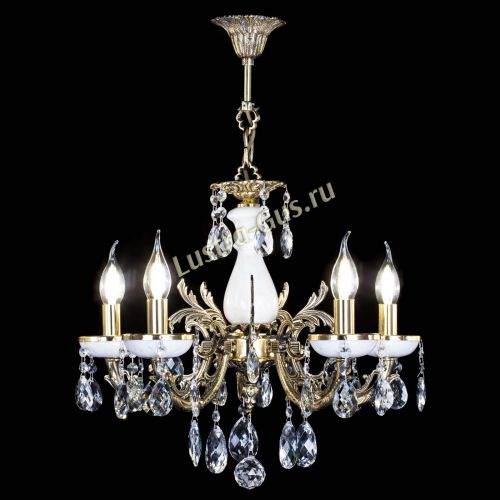 Люстра бронзовая Атланта из мрамора Баден №5/1 в Ижевске Гусь Хрустальный