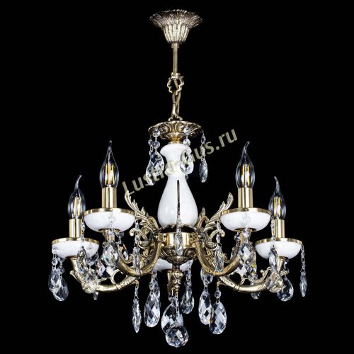 Люстра бронзовая Атланта из мрамора Баден №5/1 в Ижевске Гусь Хрустальный