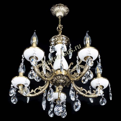 Люстра бронзовая Атланта из мрамора Баден №5/1 в Ижевске Гусь Хрустальный