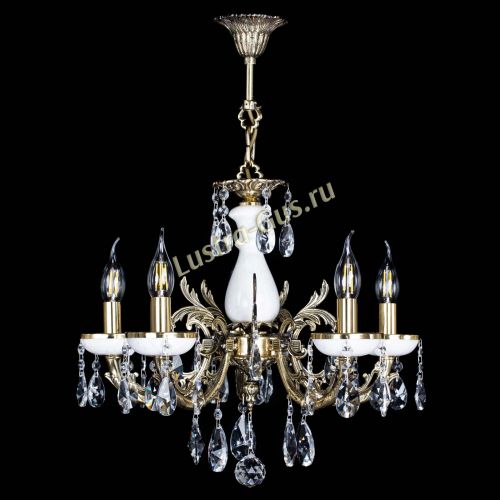 Люстра бронзовая Атланта из мрамора №5/1 Лучик в Ижевске Гусь Хрустальный
