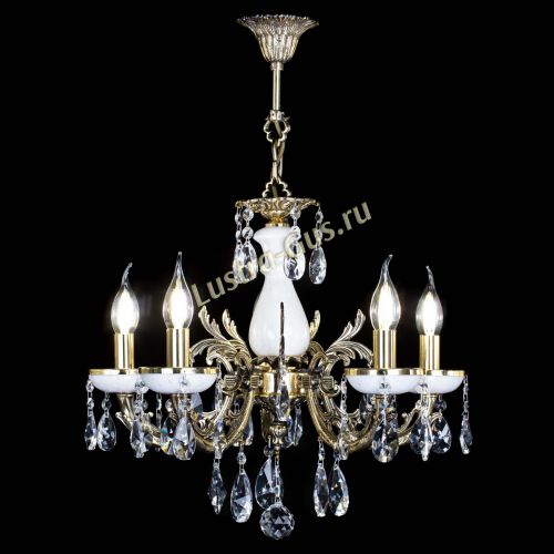 Люстра бронзовая Атланта из мрамора №5/1 Лучик в Ижевске Гусь Хрустальный
