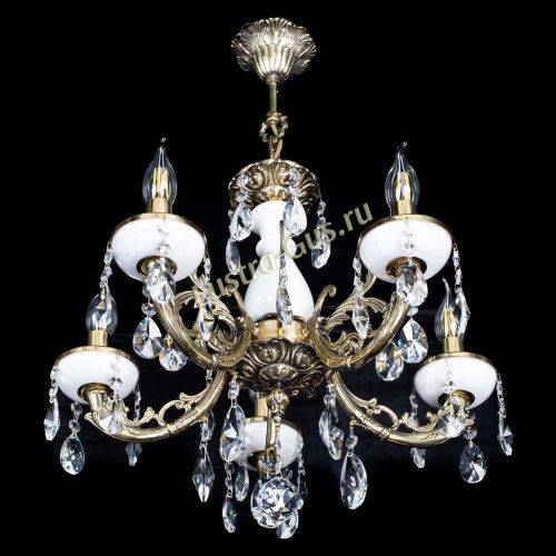 Люстра бронзовая Атланта из мрамора №5/1 Лучик в Ижевске Гусь Хрустальный