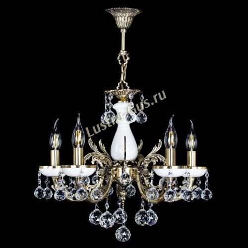 Люстра бронзовая Атланта из мрамора №5/1 Шар в Ижевске Гусь Хрустальный