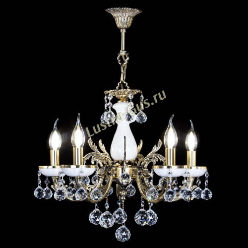 Люстра бронзовая Атланта из мрамора №5/1 Шар в Ижевске Гусь Хрустальный