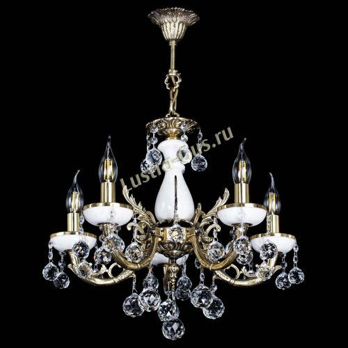 Люстра бронзовая Атланта из мрамора №5/1 Шар в Ижевске Гусь Хрустальный