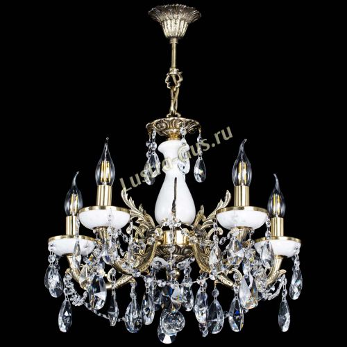 Люстра бронзовая Атланта из мрамора №5/3 Лучик в Ижевске Гусь Хрустальный