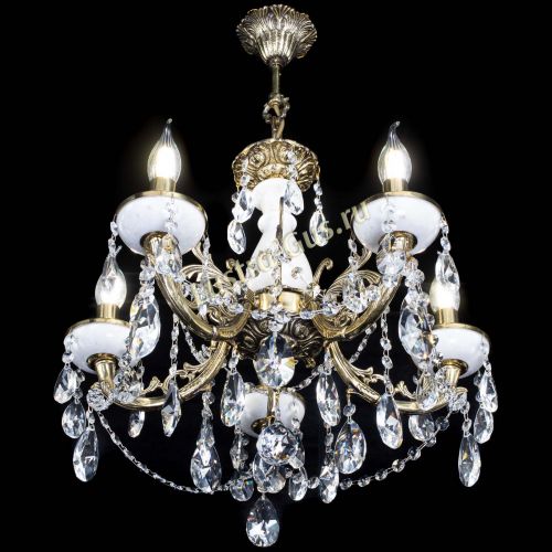 Люстра бронзовая Атланта из мрамора №5/3 Лучик в Ижевске Гусь Хрустальный