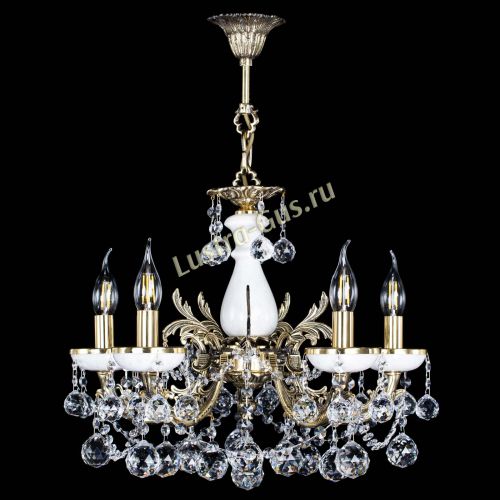 Люстра бронзовая Атланта из мрамора №5/3 Шар в Ижевске Гусь Хрустальный