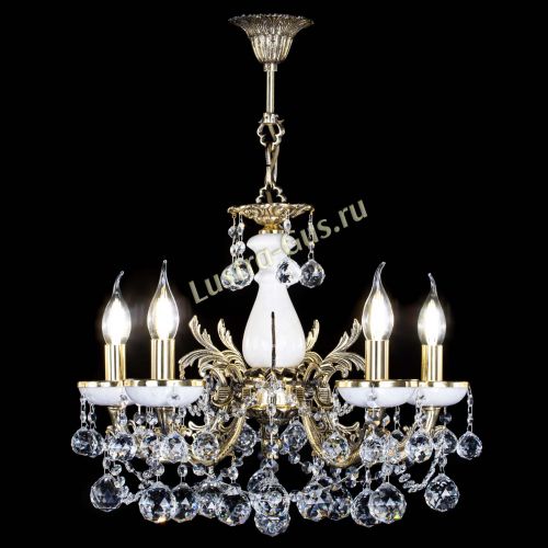 Люстра бронзовая Атланта из мрамора №5/3 Шар в Ижевске Гусь Хрустальный