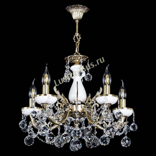 Люстра бронзовая Атланта из мрамора №5/3 Шар в Ижевске Гусь Хрустальный