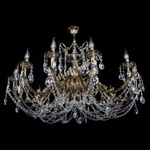 Люстра бронзовая Делия №12 баден в Ижевске Гусь Хрустальный