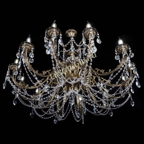 Люстра бронзовая Делия №12 баден в Ижевске Гусь Хрустальный