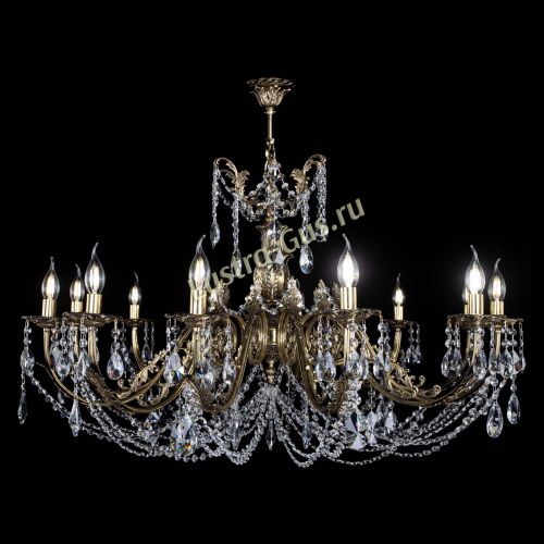 Люстра бронзовая Делия №12 лучик в Ижевске Гусь Хрустальный