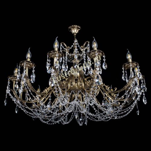 Люстра бронзовая Делия №12 лучик в Ижевске Гусь Хрустальный