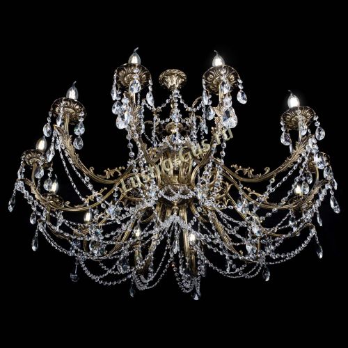 Люстра бронзовая Делия №12 лучик в Ижевске Гусь Хрустальный