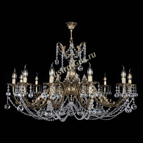 Люстра бронзовая Делия №12 шар в Ижевске Гусь Хрустальный