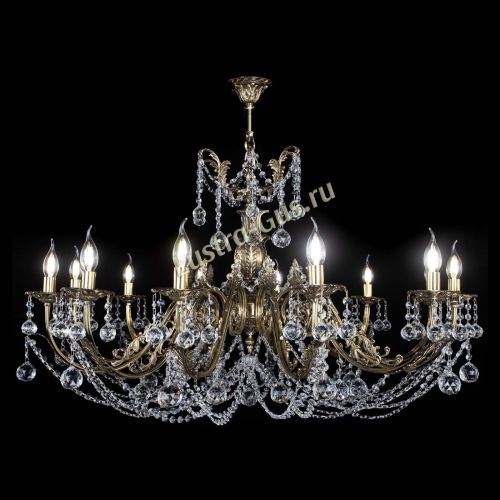 Люстра бронзовая Делия №12 шар в Ижевске Гусь Хрустальный