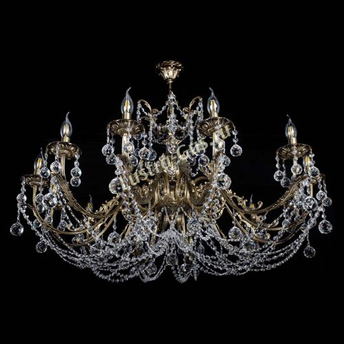 Люстра бронзовая Делия №12 шар в Ижевске Гусь Хрустальный