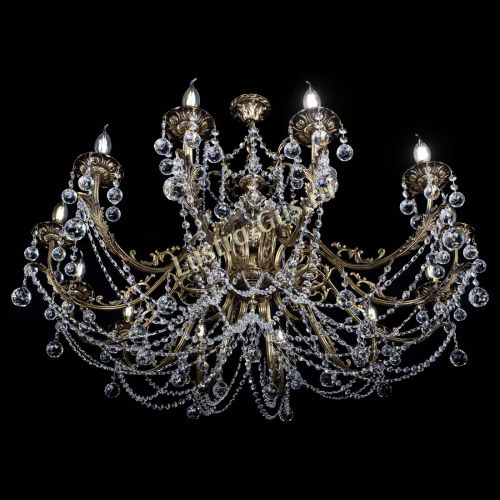 Люстра бронзовая Делия №12 шар в Ижевске Гусь Хрустальный