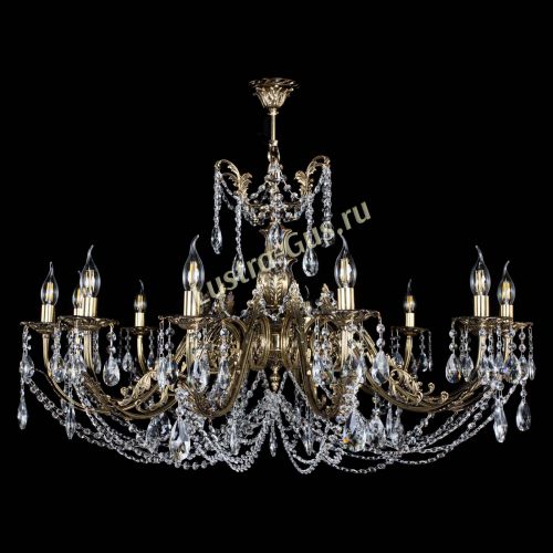 Люстра бронзовая Делия №12 журавлик в Ижевске Гусь Хрустальный