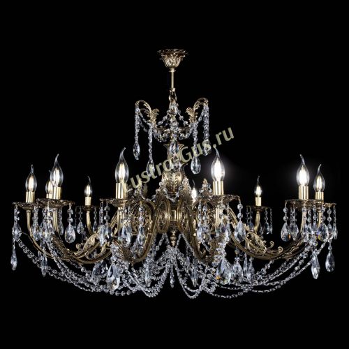 Люстра бронзовая Делия №12 журавлик в Ижевске Гусь Хрустальный