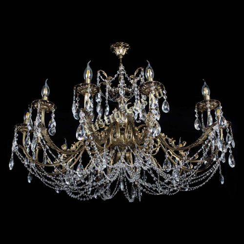 Люстра бронзовая Делия №12 журавлик в Ижевске Гусь Хрустальный