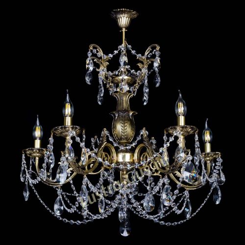 Люстра бронзовая Делия №5 лучик в Ижевске Гусь Хрустальный