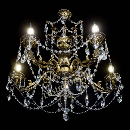 Люстра бронзовая Делия №5 лучик в Ижевске Гусь Хрустальный