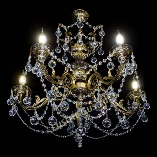 Люстра бронзовая Делия №5 шар в Ижевске Гусь Хрустальный